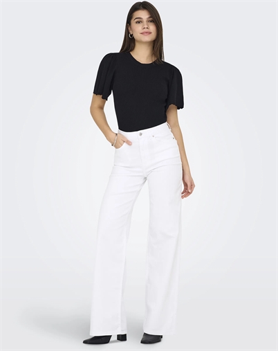 Madison Blush Wide Denim Jeans - Only